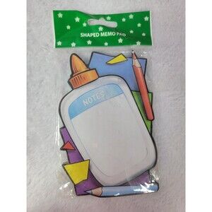 Shaped Glue Notes Pencil Memo Pad 60 Sheets MDI 2007 NEW